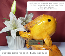Load image into Gallery viewer, Custom Made Wooden Fish Display
